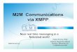 M2M Communications via XMPPdocbox.etsi.org/workshop/2008/2008_06_M2MWORKSHOP/ISMB_FO… · M2M Workshop. Fabio Forno, ISMB/Bluendo srl 2 Outline ... – Ad-hoc commands, dataforms: