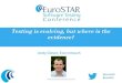 Testing is evolving, but where is the evidence? · Testing is evolving, but where is the evidence? @esconfs #esconfs . Andy Glover EuroSTAR 2012 BUT WHERE IS THE EVIDENCE? TESTING