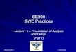 SE300 SWE Practicesmercury.pr.erau.edu/~siewerts/se300/documents/... · 3/25/2015  · March 25, 2015 Sam Siewert SE300 SWE Practices ... resume brake enable/disable start/stop increase