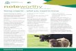 NW I Issue 3 I 213 noteworthy...Going organic - what you need to know noteworthy Small landholder series Supporting your success 2 NW I Issue 3 NW 29 II 2132014 For this reason, certifiers