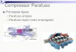 Principais tipos - wiki.sj.ifsc.edu.br · Mercado dos compressores parafusos O compressor parafuso é mais vantajoso para grandes capacidades Aspecto rotação Alternativos – limitados