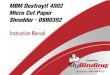 Instruction Manual - MyBinding.com€¦ · MBM Ideal 4002 Paper Shredder Instruction Manual. IDEAL 4002 IDEAL 4002-Cross/Cut Betriebsanleitung Operating Instructions Mode d’emploi