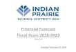 Financial Forecast Fiscal Years 2018-2023...1 Tuesday, February 20, 2018 Financial Forecast Fiscal Years 2018-2023 Policy 4:10