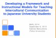 Developing a Framework and Instructional Models for ... ·  1. (A student) Knows the basic rules of the foreign language being studied incl. prosodic, lexical, syntactic