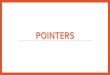 Introduction to JAVA - WordPress.com · Introduction •Pointer is a variable that stores/points to the address of another variable. •C pointer is used to allocate memory dynamically