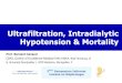 Ultrafiltration, Intradialytic Hypotension & Mortality · 4/4/2016  · Ultrafiltration Rate and CV Mortality: UFR>10ml/h/kg is Associated with Increased CV and All-Cause Mortality