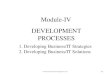 Module-IV DEVELOPMENT PROCESSESModule-IV raktimchakraborty27@gmail.com 161 1. Developing Business/IT Strategies 2. Developing Business/IT Solutions DEVELOPMENT PROCESSES