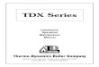 TDX Seriesthermodynamicsboiler.com/manuals/TDX.pdfInstallation Operation Maintenance Manual TDX Series Thermo-Dynamics Boiler Company ROUTE 61 • P.O. BOX 325 • SCHUYLKILL HAVEN,