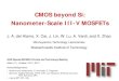 CMOS beyond Si: Nanometer-Scale III-V MOSFETs slides.pdfIntel microprocessors. Intel microprocessors. Supply voltage: 6. Moore’s Law: it’s all about MOSFET scaling. 1. New device