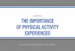 CHAPTER 3 THE IMPORTANCE OF PHYSICAL ACTIVITY …websites.rcc.edu/daddona/files/2018/10/Chapter-3.pdfChapter Objectives (continued) •Describe the importance of subjective experience
