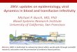 ZIKV: updates on epidemiology, viral dynamics in blood and ......Yap 2007 French Polynesia 2013-14 Brazil 2015 US 2016 Microcephaly in newborns Several potential cases of transfusion