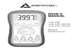 AM-100, AM-105 TRMS, and AM-110 TRMS Digital Multimeters ... · AC 10mV (AC 40mV for True RMS models AM-105 & AM-110) and up. 2) DC 400.0mV range is designed with 1000MΩ high input