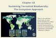 Chapter 10 Sustaining Terrestrial Biodiversity: The ... 04/01/2016 ¢  Sustaining Terrestrial Biodiversity: