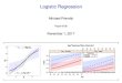 Logistic Regression - York Universityeuclid.psych.yorku.ca/www/psy6136/lectures/Logistic-1up.pdf · Logistic Regression Michael Friendly Psych 6136 November 1, 2017 0.00 0.25 0.50