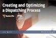 Creating and Optimizing a Dispatching Process · “Optimizing” a route means figuring out the most efficient way to visit a set of stops. The more efficient the route, the more