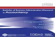 Bachelor of Business Administration (Honours) Accountancy · 2018. 4. 4. · 2.2 Aim and Learning Outcomes for the BBA . 2.2.1 Aim of the BBA (Hons) Scheme. The over-arching aim of