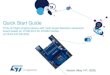 Quick Start Guide - STMicroelectronics...STSW-IMG015: Application programming Interface (VL53L3CX software driver API) folder •DB4134: VL53L3CX ToF ranging sensor with multi target