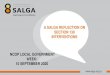 A SALGA REFLECTION ON SECTION 139 INTERVENTIONS NCOP …€¦ · A SALGA REFLECTION ON SECTION 139 INTERVENTIONS NCOP LOCAL GOVERNMENT WEEK: 10 SEPTEMBER 2020 . PRESENTATION OUTLINE
