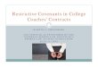 Restrictive Covenants in College Coaches’ Contractsdisclosure of trade secrets and confidential information. 3. Coaches contracts often require consent to interview for another job