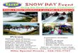 SNOW DAY Event€¦ · Add ons - characters, santas village, holiday train, craft area, rides & games Elite Special Events - 562-799-7737 Prices: $225 per Ton of snow * includes sledding