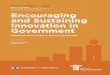 Encouraging and Sustaining Innovation in Government · “Management Roadmap” series, part of a multi-pronged Ready to Gov-ern (#Ready2Govern) initiative, through which the Partnership