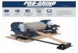 PRO-GRIND · parallel to the grinding wheels. This is achieved by lining up the Pro-Grind bases with the lines marked in step 1. The Pro-Grind sharpening system allows you to perform