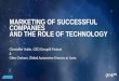 MARKETING OF SUCCESSFUL COMPANIES AND THE ROLE OF … · MARKETING OF SUCCESSFUL COMPANIES AND THE ROLE OF TECHNOLOGY Christoffer Hultin, ... • Globally OEMs under-invest in digital