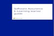 Software Assurance E-Learning learner guide · Software Assurance E-Learning learner guide Software Assurance | E-Learning learner guide 1 Welcome to your Software Assurance E-Learning