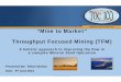 TOCICO 2013 Conference “Mine to Market” Throughput Focused ... · • Argyle Diamond Mine 1993 - 1995 Argyle’s open-cut mine is the largest diamond producing mine in th e world