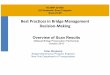 Best Practices in Bridge Management Decision-Making...Best Practices in Bridge Management Decision-Making NCHRP 20-68A US Domestic Scan Program Scan 07-05 Overview of Scan Results