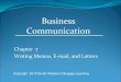 Business Communicationaccountax.us/Secondary Education Business Communications Chapt… · Editing and Publishing Letters Business letter formats Block format Modified block format