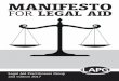 MANIFESTO FOR LEGAL AID - LAPG · Manifesto reﬂects their insight and expertise across crime, family, housing, community care, mental health, inquests, and many other areas of law