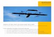 State of the Art Unmanned Aircraft - Barnard Microsystems · There are many military and security applications of a swarm of VTOL capable stealth V Wing UAVs • Wide area, single