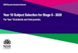 Year 10 Subject Selection for Stage 6 - 2020...Purpose of this presentation Year 10 Subject Selection for Stage 6 This presentation has been developed to assist schools to provide