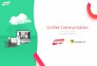 Unified Communication · Broadsoft + Standard Hoteling Hosted telephony where a user can log in to a ... UC-One: a Unified Communication app UC-One is a suite of communications and