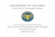 DEPARTMENT OF THE ARMY · A. Operation New Dawn (OND). Historically, the Army Reserve supported Operation New Dawn with Soldiers performing various combat support and combat service