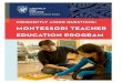 montessori teacher education program€¦ · Montessori Language, Montessori Natural and Social Science and Montessori Education for Peace. A course in Child Development must be completed,