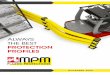 ALWAYS THE BEST PROTECTION PROFILES - MPM · 2020. 9. 24. · Sistema profili antiurto specifico per la protezione delle pareti dai carrelli in movimento. Progettato seguendo un innovativo