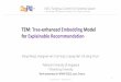 TEM: Tree-enhanced Embedding Model for Explainable …xiangnan/slides/… · Baselines XGBoost: the state-of-the-art tree-based model GBDT+LR [ADKDD’14]: feeding the cross features