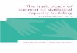 of the implementation of the support to statistical · Thematic study of support to statistical capacity building March 2009 Evidence Report Part 2 Thematic study of support to statistical