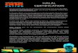 HALAL CERTIFICATION - Pauline Hanson’s One Nation Party · Halal certification include food essence, make up and cosmetics, clothing, transport, conveyor belts, cold storage, cleaning