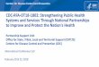 CDC-RFA-OT18-1802: Strengthening Public Health Systems and ... · Building Capacity of the Public Health System to Improve Population Health through National, Nonprofit Organizations