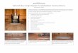 Wood urning Heater Installation Instructions · Wood-urning Heater Installation Instructions 1. Position duckboard base to back of sauna, centering and using a level to insure that