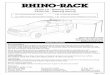33100, 33200 - Batwing Fitting Instructions - Rhino-Rack · Use only non-stretch fastening ropes or straps. Please remove Batwing Awning and crossbars when putting vehicle through