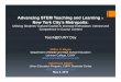 Advancing STEM Teaching and Learning New York City’s ... · economy, our future depends on reaffirming America’s role as the world’s engine of scientific discovery and technological