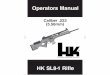 Caliber - Vintage Gun LeatherThe HK SL8-1 semiautomatic rifle is a caliber .223 Remington civilian sporting arm based on the G36 rifle currently used by the German Army. The SL8-1