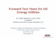 Forward Test Years for US Energy Utilities · : U.S. Department of Energy, Energy Information Administration, Form EIA-861, "Annual Electric Utility Report," and Form EIA-826, "Monthly