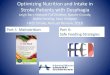 Optimizing Nutrition and Intake in Stroke Patients with …...Optimizing Nutrition and Intake in Stroke Patients with Dysphagia Leigh Barr, Melanie Fall Stratton, Natalie Grundy, Debra
