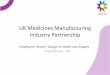 UK Medicines Manufacturing Industry Partnership · Supply Chain needs, opportunities & challenges •Simplified supply chain •API/Formulations covered in other MMIP presentations