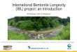 International Bentonite Longevity (IBL) project: an ... · 13 Fresh water/groundwater –bentonite interactions •The stability of bentonite is of interest across a range of groundwater